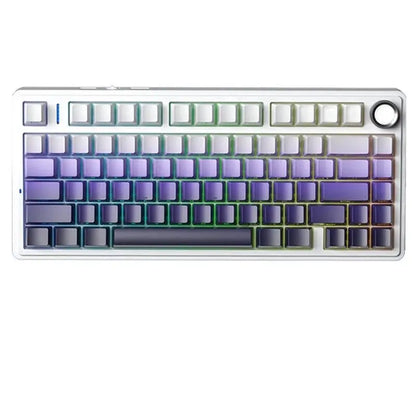 F75 Pro Gasket Mounted Wireless Gaming Mechanical Keyboard RGB Customized 75% Layout Side-Engraving PBT Keycaps