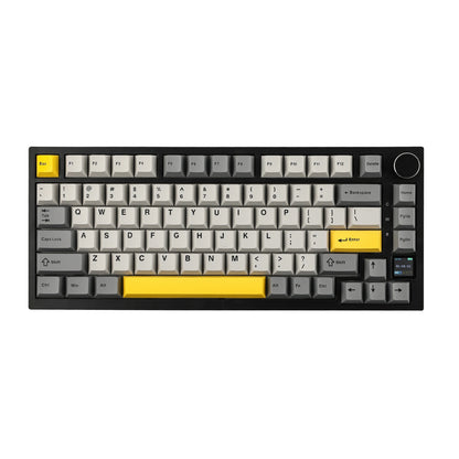 AK820 Pro 75% Gasket-Mounted Bluetooth 5.1/2.4G Wireless/Type-C Wired Mechanical Keyboard with TFT Screen for Mac/Win